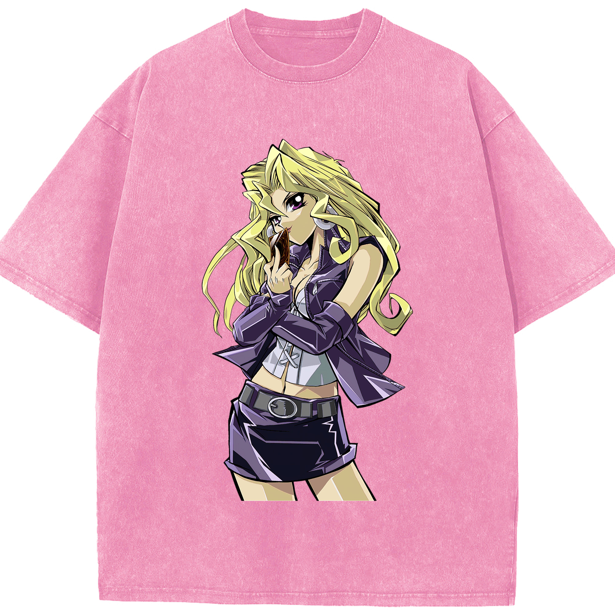（画像用） 遊☆戯☆王 Yu-Gi-Oh! 綿100% ヴィンテージ風 半袖Tシャツ（フロントプリント）